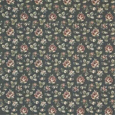 FINE-LINE 54 in. Wide Navy- Burgundy And Green- Floral Tapestry Upholstery Fabric FI2935085
